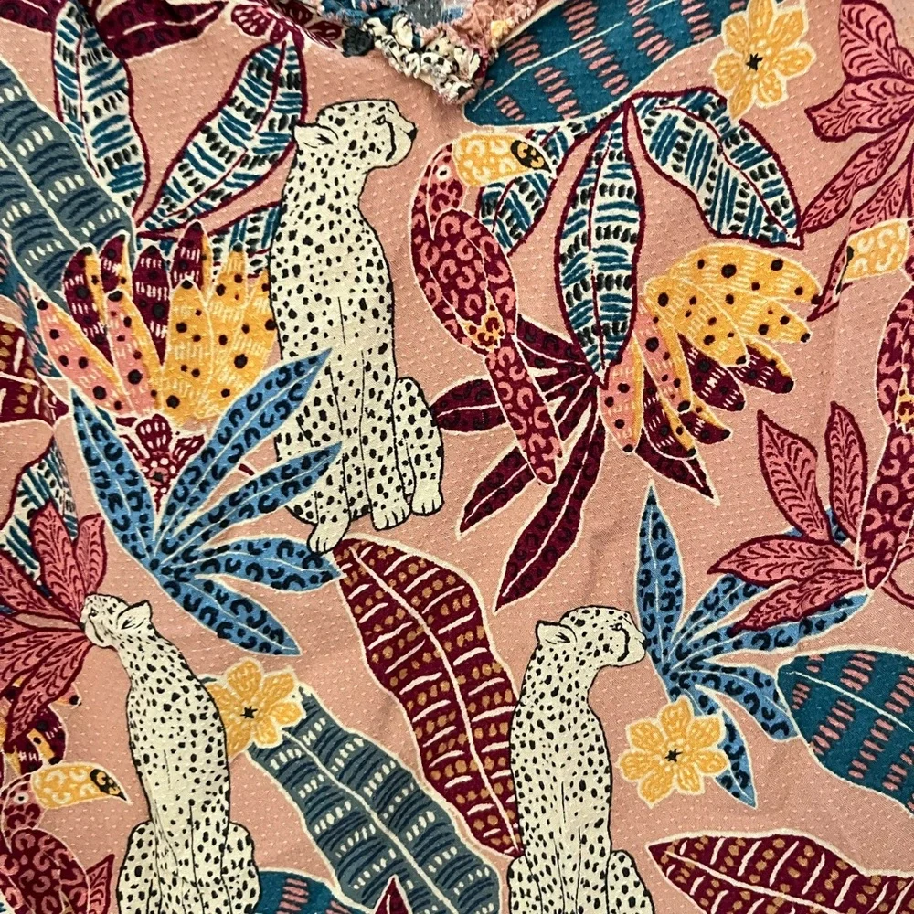 Democracy Multicolor Jungle Print Blouse - Picture 6 of 8